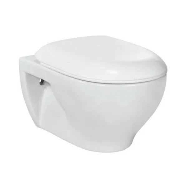 CNS-WHT-961SPP - WALL HUNG WC W/SOFT CLOSING S/CVR ( BOLT DISTANCE 9INCH) - JAQUAR SWARE - ( - - 0x0 mm - 0inchx0inch )
