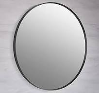 ESSENTIAL ROUND MIRROR - KOHLER POPULAR - ( MATT BLACK - POPULAR - 0x712 mm - 0inchX28inch )