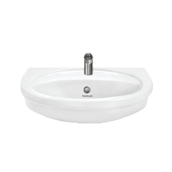 WASH BASIN DUNE - HINDWARE - ( STAR WHITE - DUNE - 450x330 mm - 18inchX13inch )