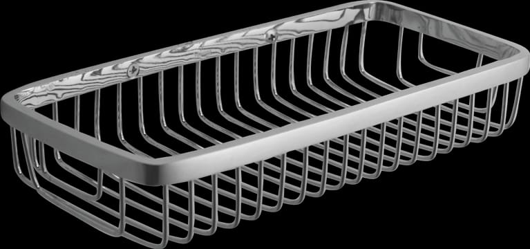 FRONT WIRE SHOWER BASKET - BETTER LIVING - ( CHROME - VANTAGE - 350x100 mm - 14inchX4inch )