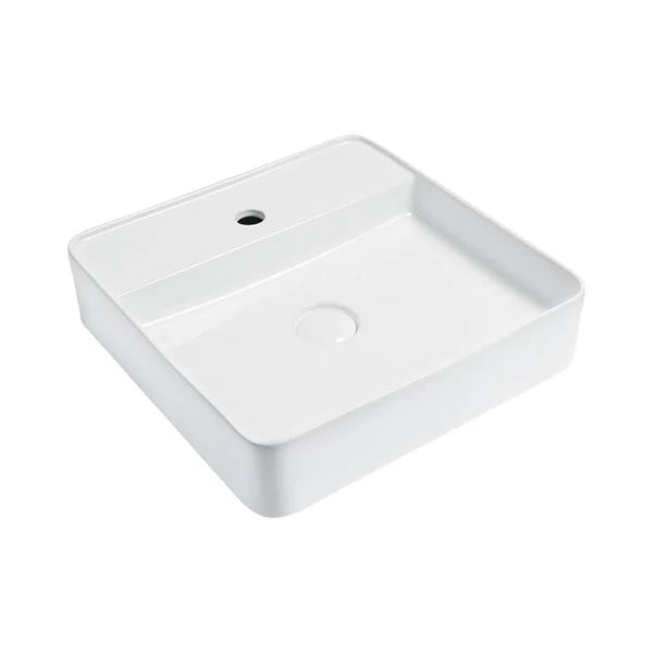 WASH BASIN COUNTER TOP EDGE-45S - HINDWARE - ( STAR WHITE - ITALIAN - 450x450 mm - 18inchX18inch )