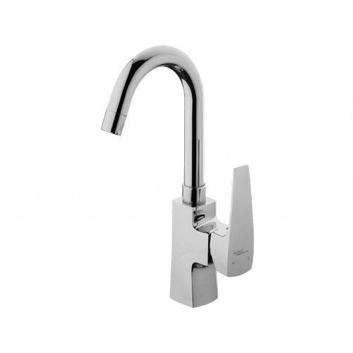 S/L SINK MIXER SWIVEL SPOUT-TABLE MOUNT - HINDWARE FAUCETS - ( POLISHED CHROME - AVIOR-GEOMETRIC - 0x15 mm - 0inchX0.5inch )