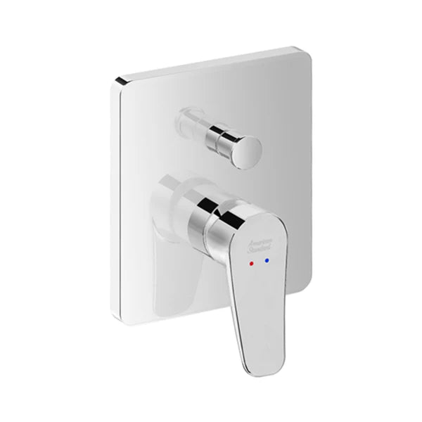 SL BATH & SHOWER MIXER W/CON.PART - AMERICAN STANDARD - ( CHROME - MILANO - 0x15 mm - 0inchX0.5inch )