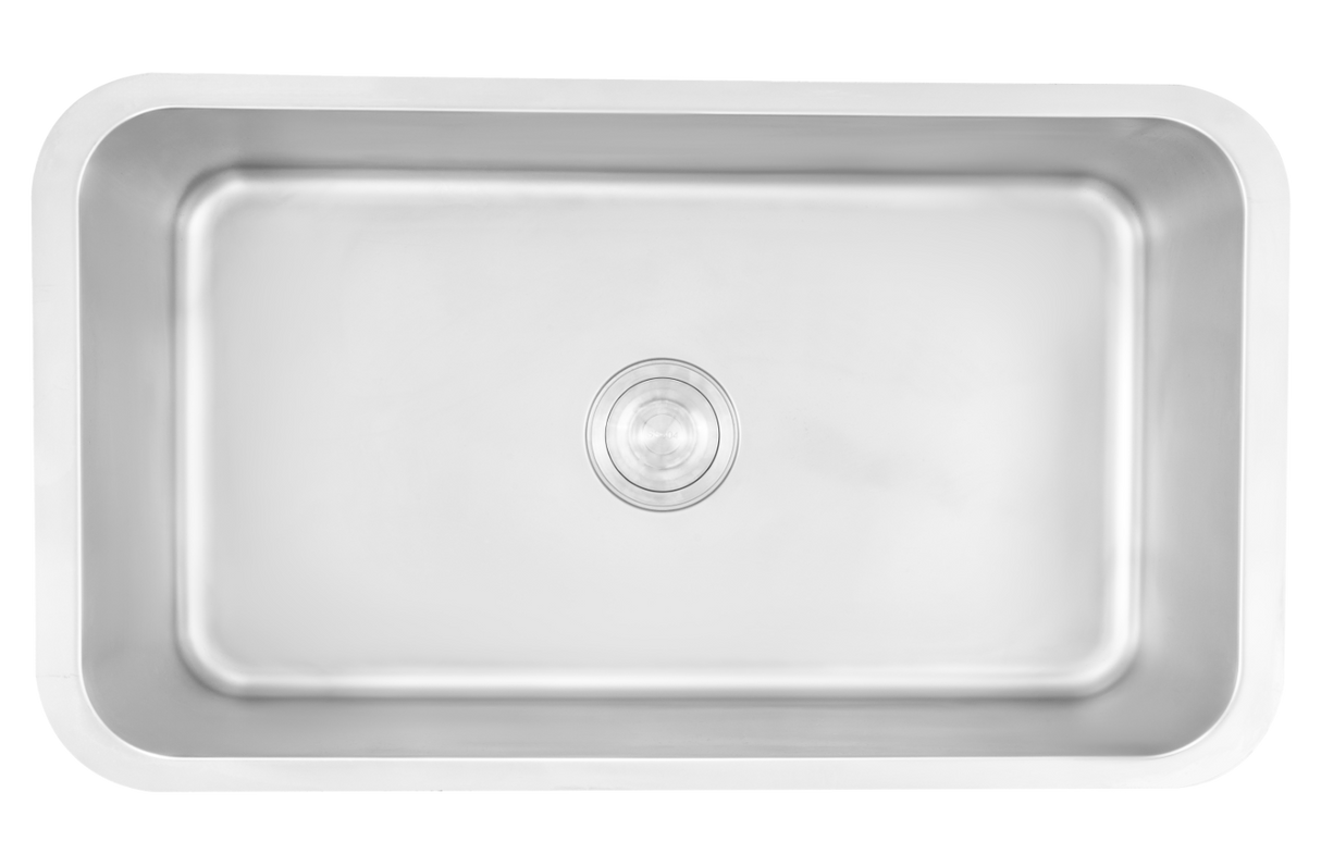 UMDERMOUNT SQUAR SS SINK (DEPTH 9INCH)WITH WASTE COUPLING - FUTURA - ( SATIN FINISH - UNDERMOUNT SERIES - 780x450 mm - 31.2inchX18inch )