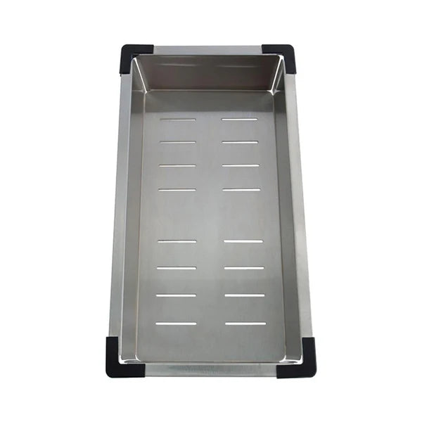 1.0 BOWL SS SINK WITH FA-02IS FAUCET, FA-07IS LIQUID SOAP DISPENSER , FA-08IS COLANDER BASKET , FA-09IS CHOPPING BOARD & FA-15IS SQUARE WASTE COUPLING W/AUTO DRAINER & OVERFLOW (DEPTH 9)- FUTURA - ( STAINLESS STEEL - INTELLIGENT SINK - 675x450 mm - 27inc