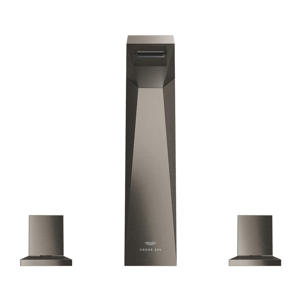 ALLURE BRILLIANT THREE-HOLE BASIN MIXER WITH BAIDED PIPES L-SIZE - GROHE - (BRUSHED HARD GRAPHITE - G5-ALLURE BRILLIANT - 0x15 mm - 0inchX0.5inch)