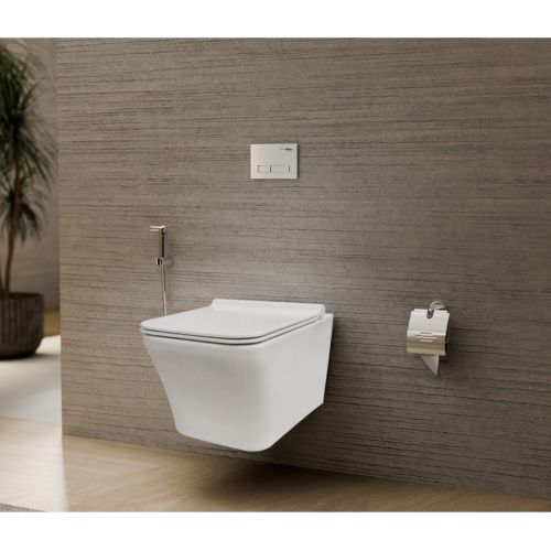 RIMLESS WH EWC W/SLIM UF SOFT CLOSE SC ( BOLT DISTANCE 7INCH)- HINDWARE - ( - - 530x340 mm - 21.2inchX13.6inch )