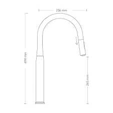 KITCHEN FAUCET - CARYSIL - ( MATT BLACK - ACCESSORIES - 0x15 mm - 0inchX0.5inch )
