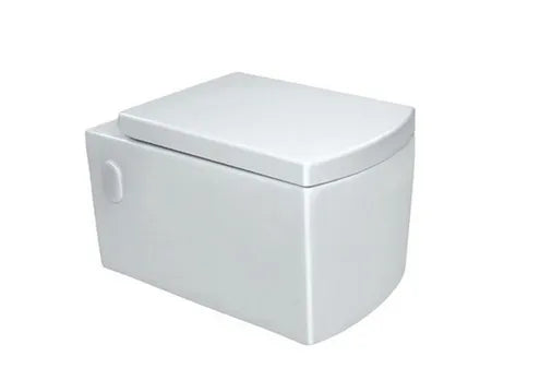 WALL HUNG WC WITH UF SOFT CLOSE SEAT COVER - JAQUAR SWARE - ( WHITE - KUBIX - 0x0 mm - 0inchx0inch )