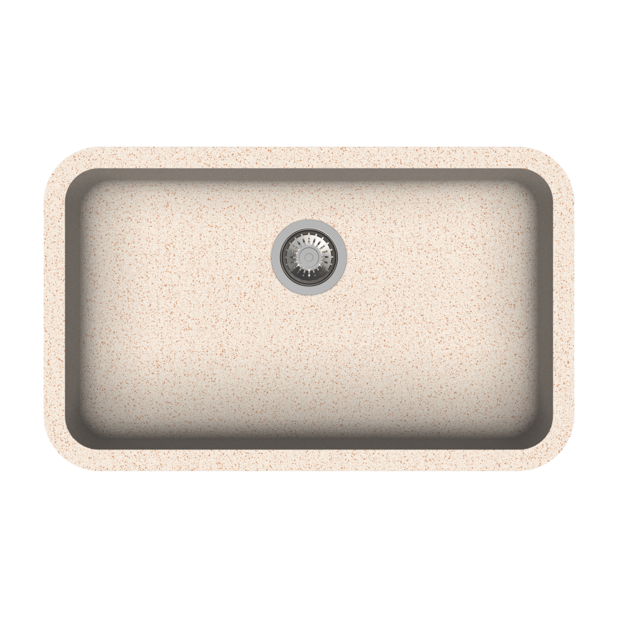 QUARTZ 1.0 BOWL W/O DRAIN BOARD (DEPTH 8INCH) - CARYSIL -  ( GRANITE CORNFLAKES - JUMBO - 785x480 mm - 30inchX19inch )