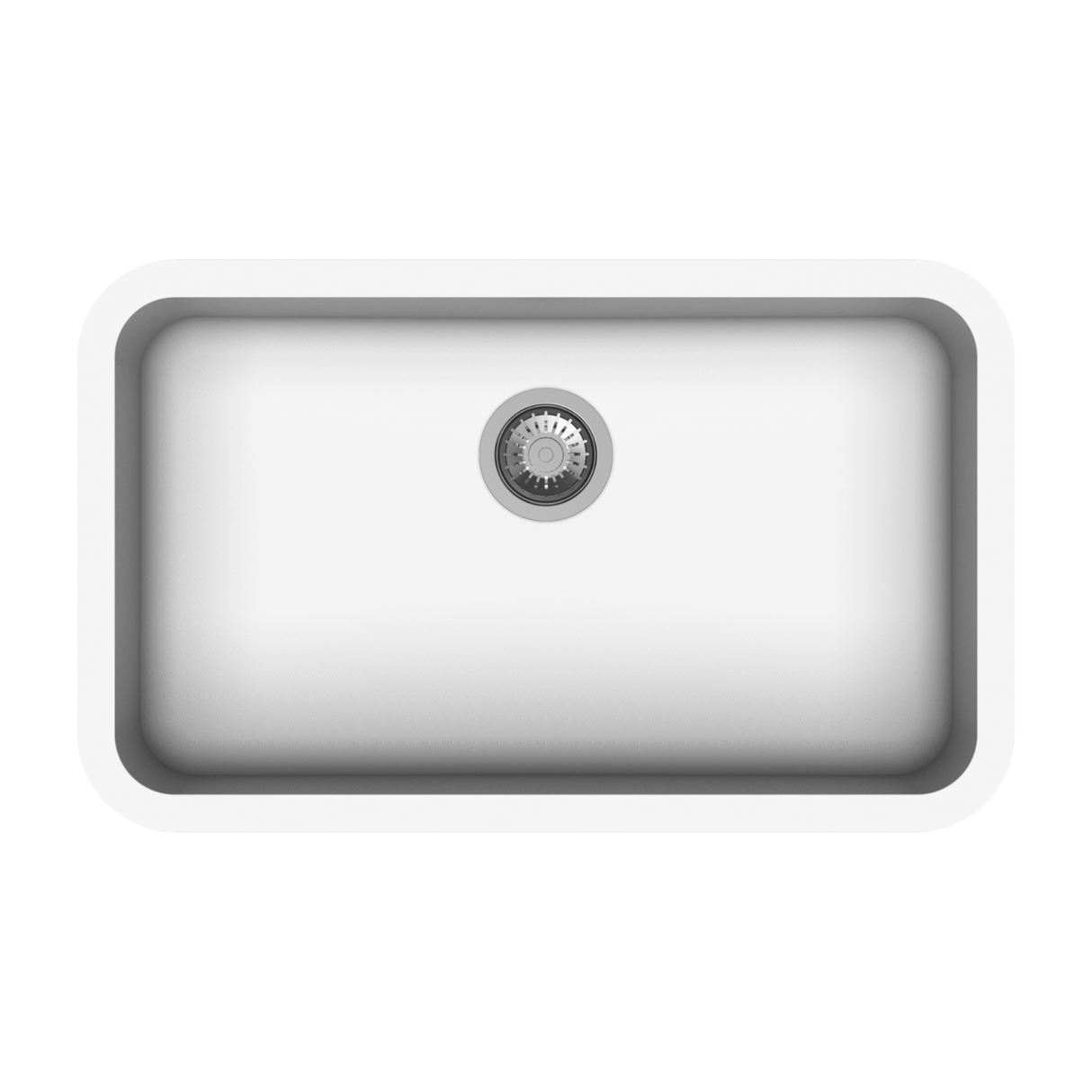 QUARTZ 1.0 BOWL W/O DRAIN BOARD (DEPTH 8INCH) - CARYSIL -  ( GRANITE SNOVA - JUMBO - 785x480 mm - 30inchX19inch )
