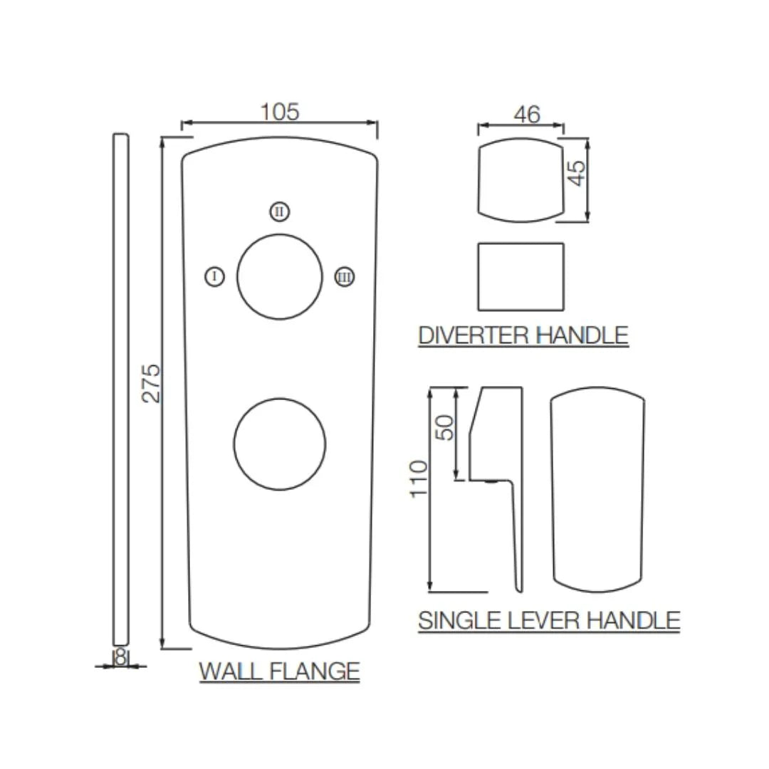 AQUAMAX EXPOSED PART KIT OF SINGLE LEVER SHOWER MIXER WITH 3-WAY DIVERTER & SLEEVE (COMPATIBLE WITH ALD-783N) - JAQUAR FAUCETS - ( GOLD DUST - KUBIX PRIME - 0x15 mm - 0inchX0.5inch )