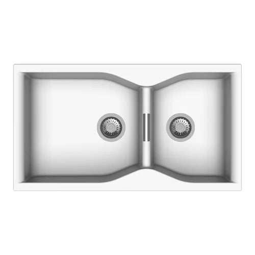 QUARTZ 2.0 BOWL W/O DRAIN BOARD (DEPTH 9INCH) - CARYSIL -  ( GRANITE SNOVA - LARGO - 900x500 mm - 36inchX20inch )