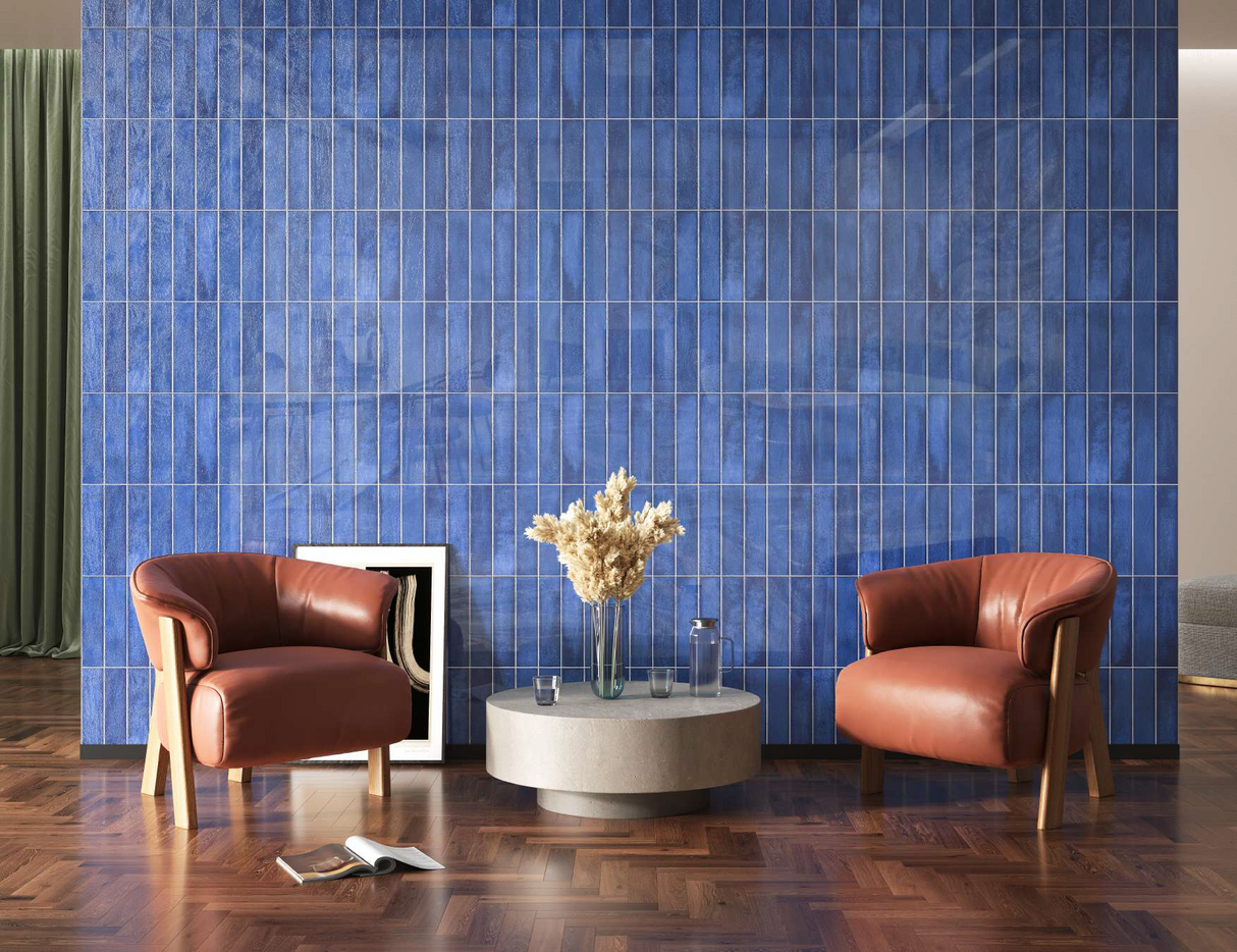 LUMA BERRY - INDIAN TILES - ( - SUBWAY/GLOSSY - 1200x600 mm - 48inchX24inch )