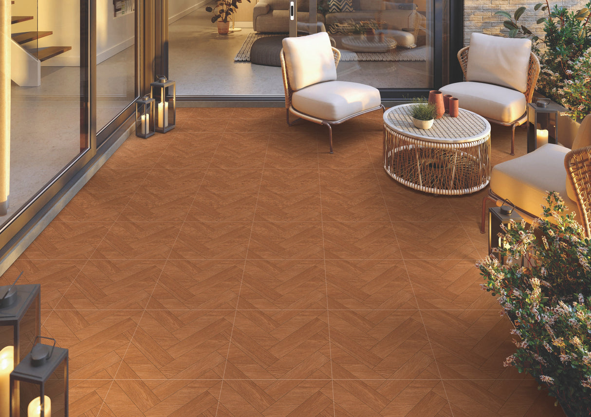 MAPLE BROWN - CREANZA -  (  - CREANZA SIGNIA SERIES - 400x400x12 mm - 16inchX16inchX0.4inch )