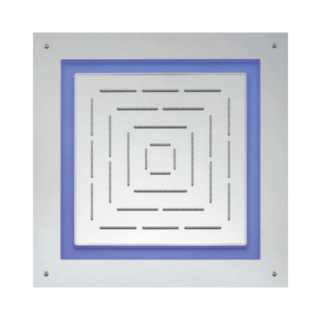 MAZE SQ CEILING W/REM&CON.INST KIT W/LED - JAQUAR FAUCETS - ( CHROME - OVERHEAD SHOWER - 15x450 mm - 0.5inchX18inch )