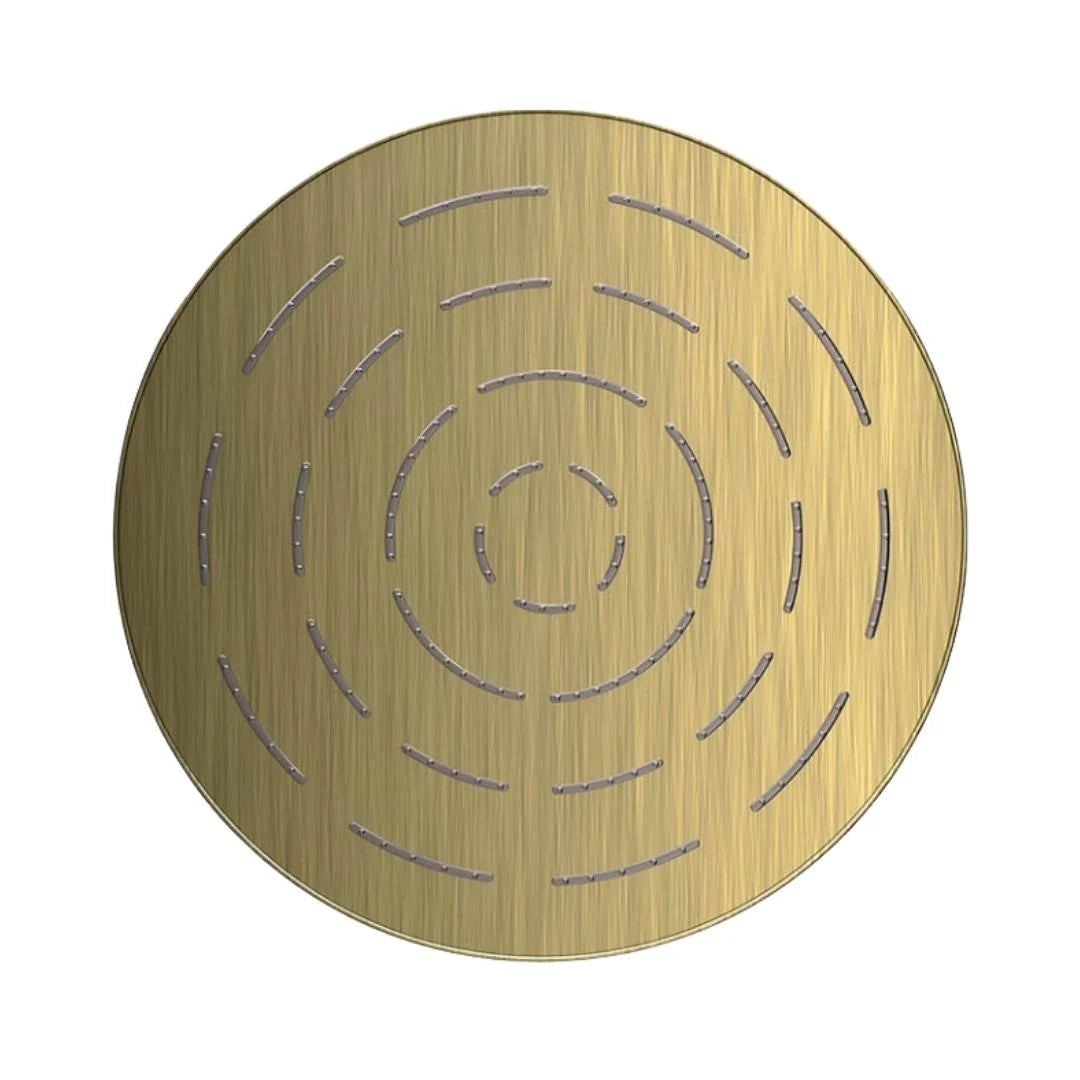 MAZE ROUND 9.5 - JAQUAR FAUCETS - ( GOLD DUST - OVERHEAD SHOWER - 15x240 mm - 0.5inchX9.5inch )