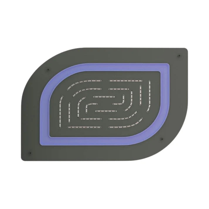 MAZE ALIVE PRIME SINGLE FUN.450X350 - JAQUAR FAUCETS - ( GRAPHITE - OVERHEAD SHOWER - 0x15 mm - 0inchX0.5inch )