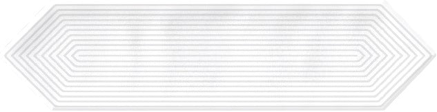 PICKET WHITE DECOR - COLORTILE - ( - PICKET GLOSSY - 300x75 mm - 12inchX3inch )