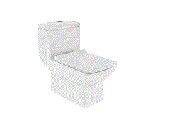 SINGLE PIECE WC S TRAP-300MM W/UF SOFT CLOSE SLIM SC - JAQUAR SWARE - ( WHITE - LYRIC - 670x370 mm - 14.8inchX0inch )
