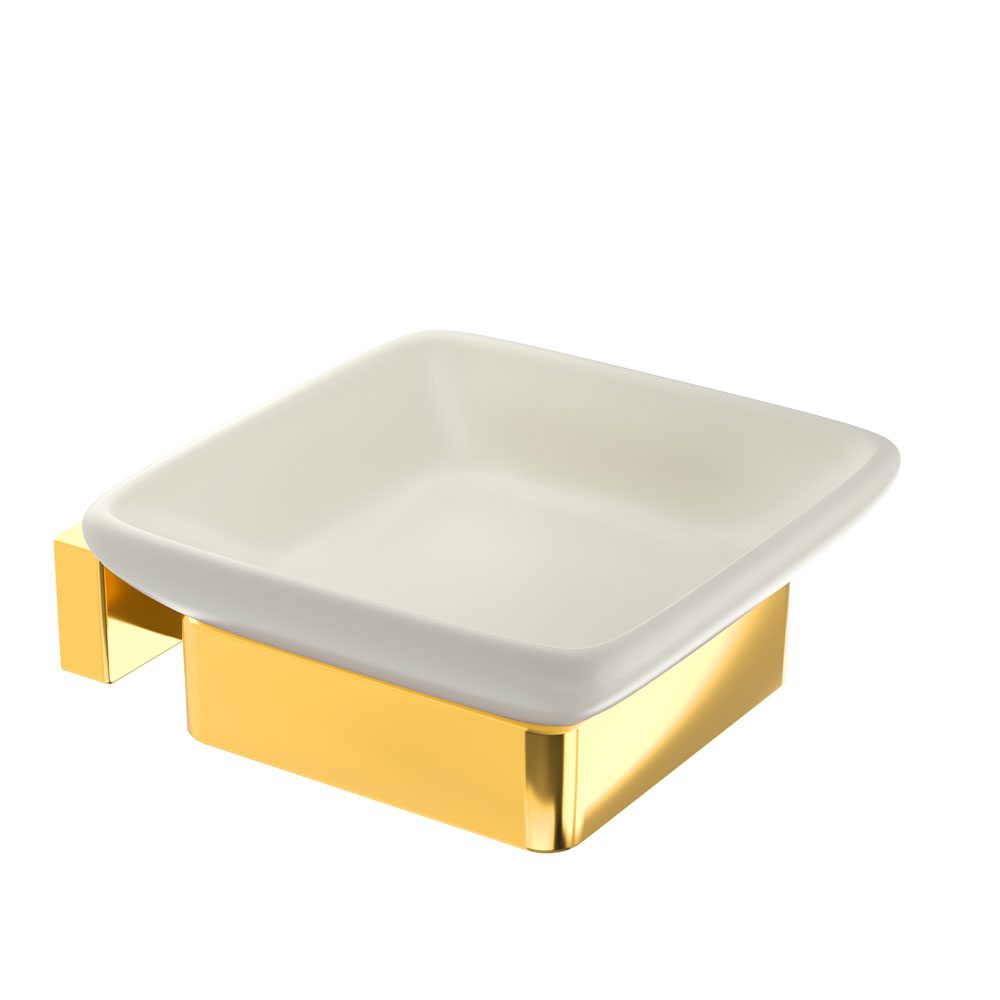 SOAP DISH HOLDER - ARTIZE FAUCET - ( GOLD - QUADRA - 0x15 mm - 0.6inchX0.6inch )