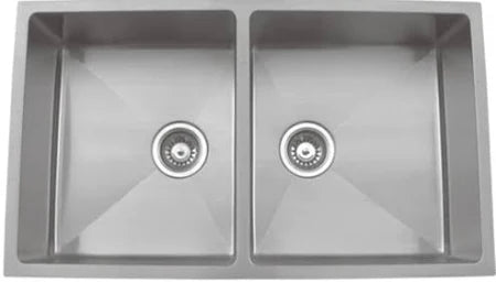 2 BOWL W/O DRAINBOARD (DEPTH 8INCH) THK 1MM - CARYSIL -  ( MATT - QUADRO - 1016x501 mm - 40inchX20inch )