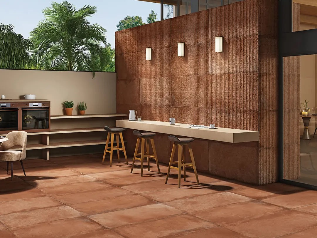 COTTA RED MATT STRONG-X - SIMPOLO-TILES- (  - IMPATTO MATT - 1198x598 mm - 48inchX24inch )
