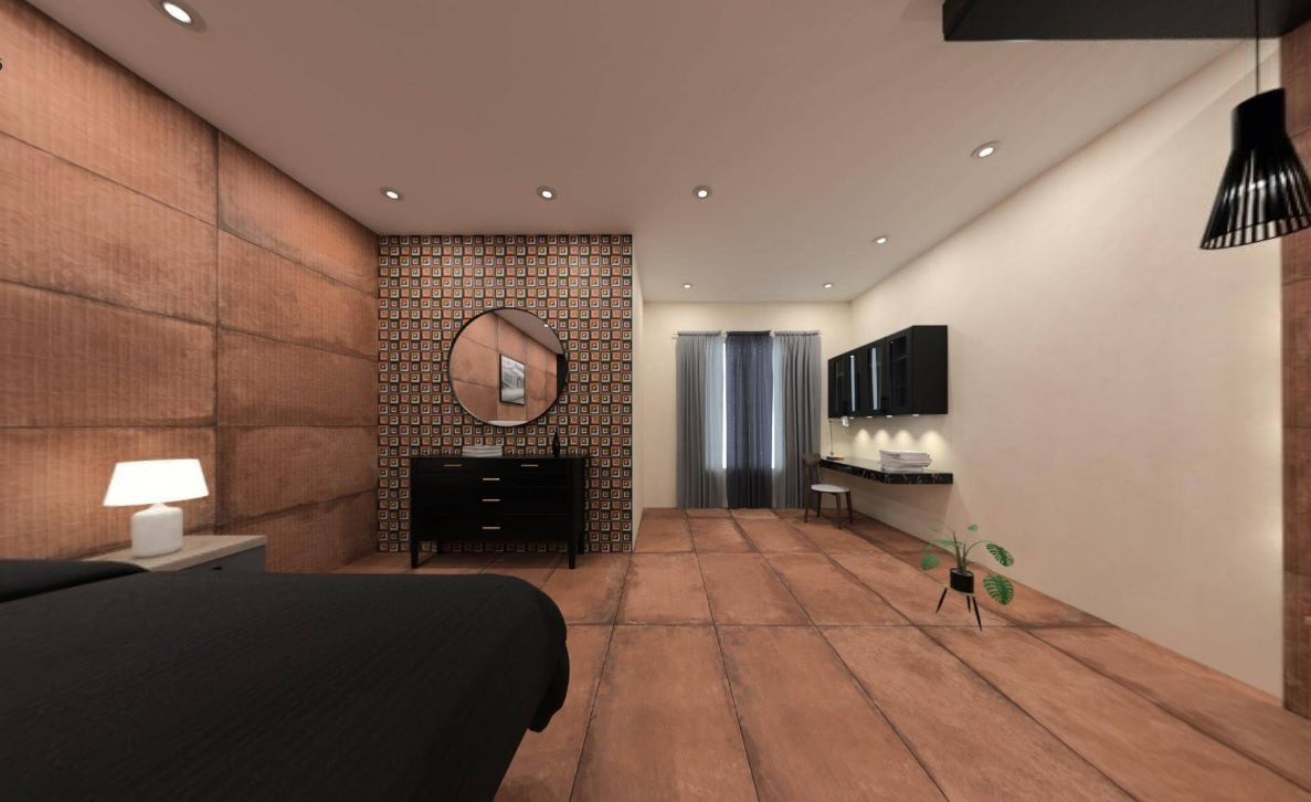 COTTA RED MATT STRONG-X - SIMPOLO-TILES- (  - IMPATTO MATT - 1198x598 mm - 48inchX24inch )