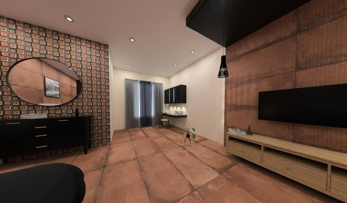 COTTA RED MATT STRONG-X - SIMPOLO-TILES- (  - IMPATTO MATT - 1198x598 mm - 48inchX24inch )