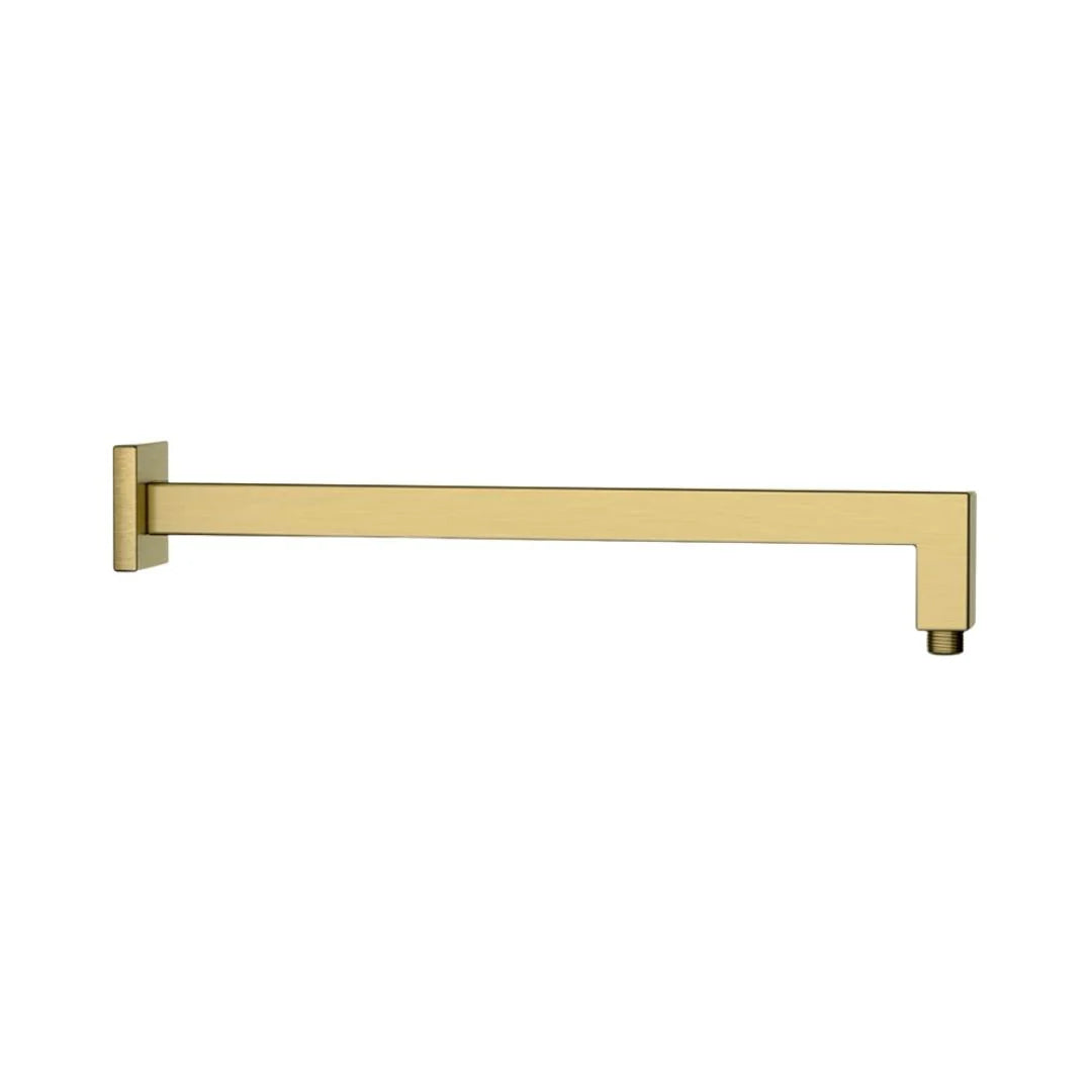 SHOWER ARM SQUARE W/FLANGE - JAQUAR FAUCETS - ( GOLD DUST - SHOWER ACC. - 15x400 mm - 0.5inchX16inch )
