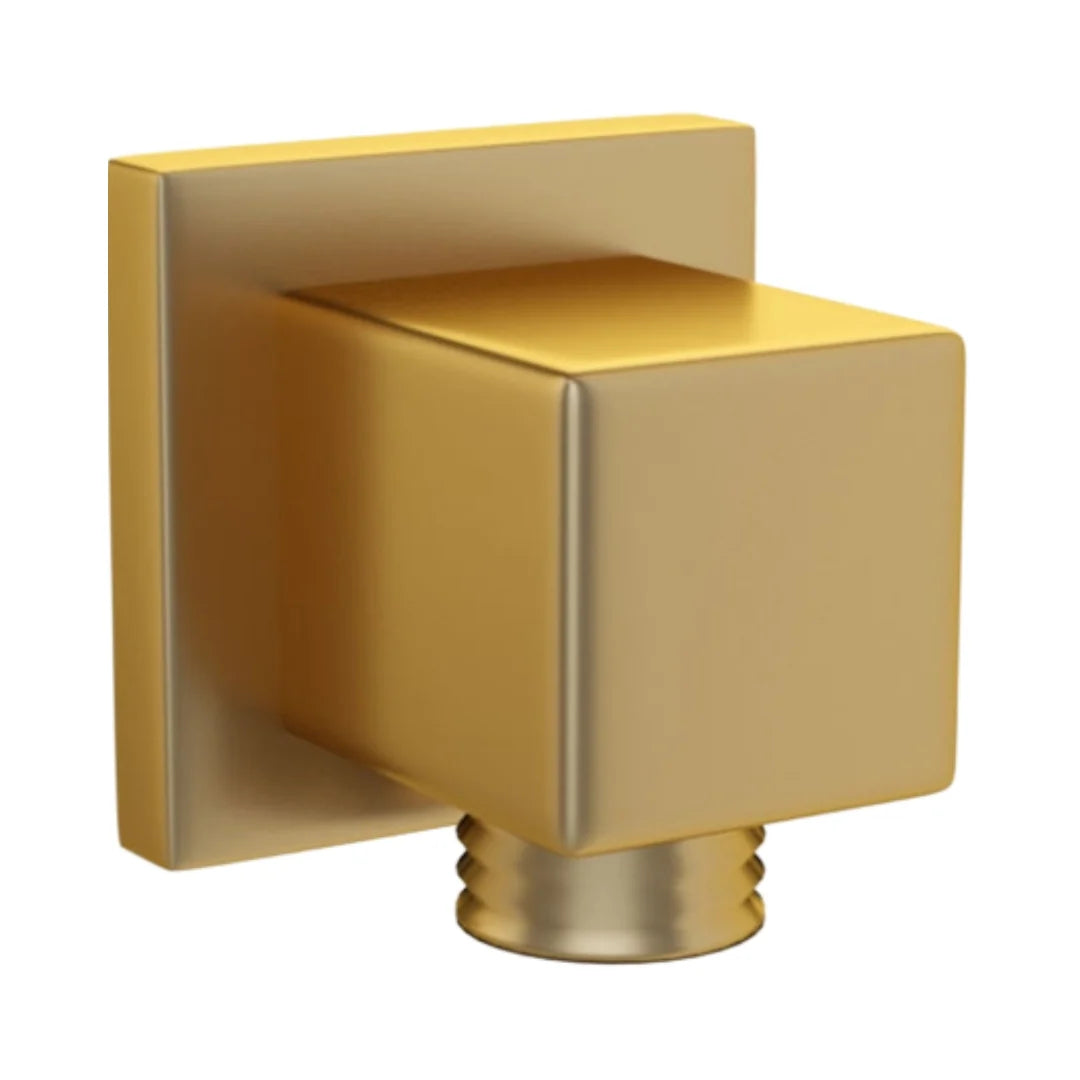 WALL OUTLET SQUARE - JAQUAR FAUCETS - ( GOLD MATT PVD - SHOWER ACC. - 0x15 mm - 0inchX0.5inch )