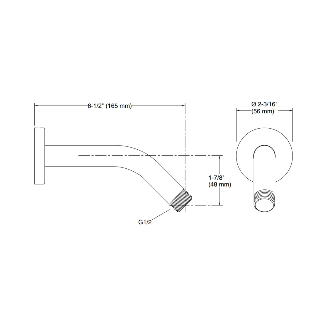 STATEMENT WALL MOUNT SHOWERHEAD ARM - KOHLER PREMIUM - ( BRUSHED BRONZE - PREMIUM - 0x0 mm - 0inchX0inch )