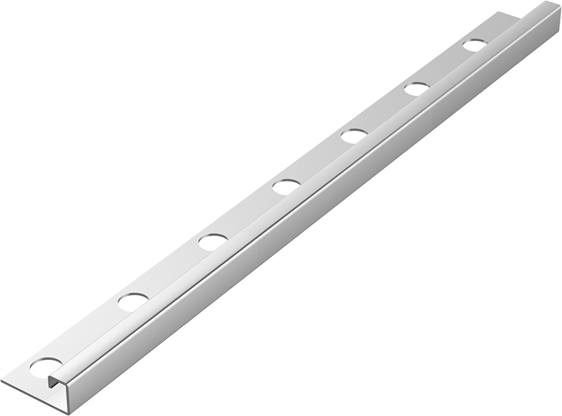 SS 304 TILE TRIM - TILE TRIMS - (MIRROR SILVER - FALDU - 2400x11x11 mm - 96inchX0.44inchX0.44inch)