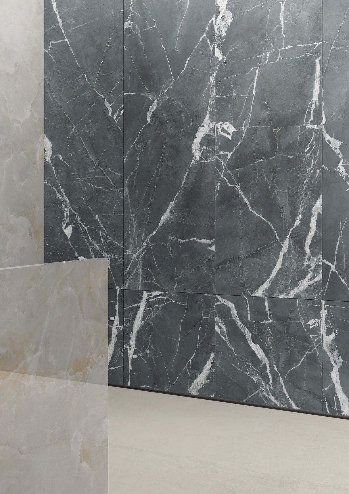 GRIGIO AVIO  THICKNESS 9MM - NEXION -  (  - SPAZZOLATO - 2398x1198x9 mm - 96inchX48inchX0.36inch )