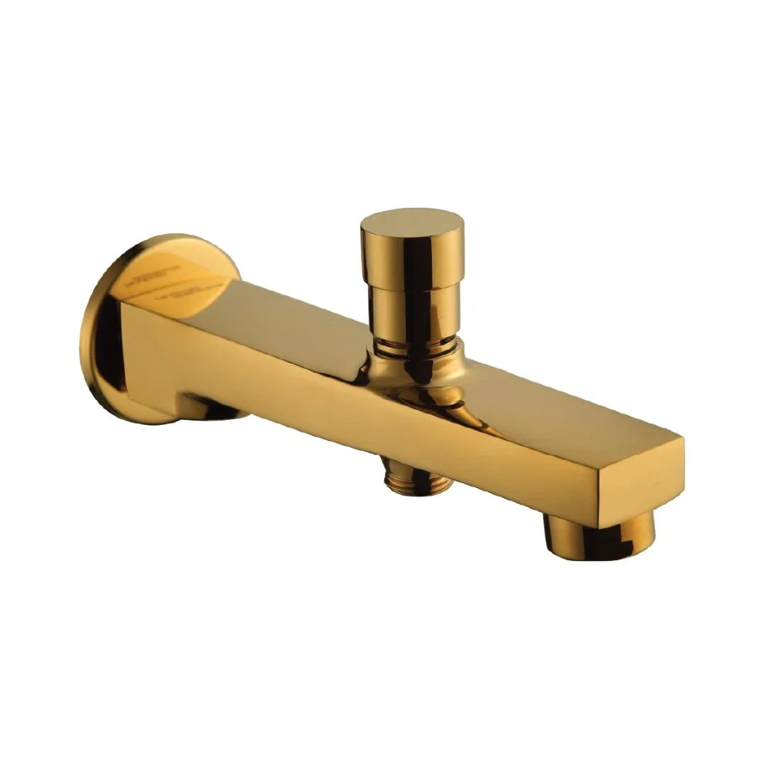 BATH TUB SPOUT WITH TIP-TON - HINDWARE FAUCETS - ( PURE GOLD - ELEMENT-HUES - 0x15 mm - 0inchX0.6inch )