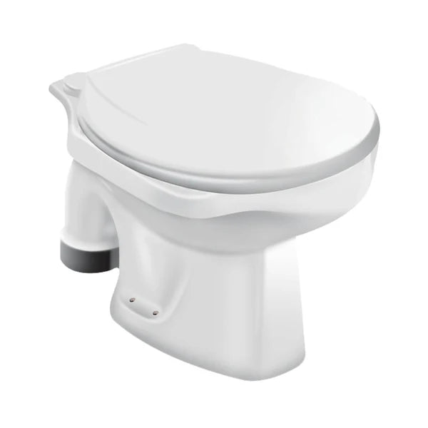 EWC UNIVERSAL S-TRAP 255MM W/SEAT COVER - HINDWARE - ( STAR WHITE - UNIVERSAL - 570x460 mm - 22.8inchX18.4inch )