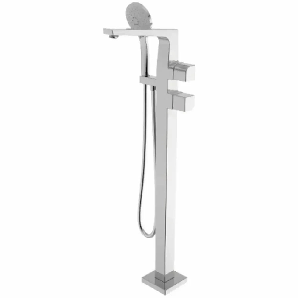 FREESTANDING BATH AND SHOWER MIXER W/SHW KITS(THERMO) - AMERICAN STANDARD - ( CHROME - LA MODA - 0x15 mm - 0inchX0.5inch )
