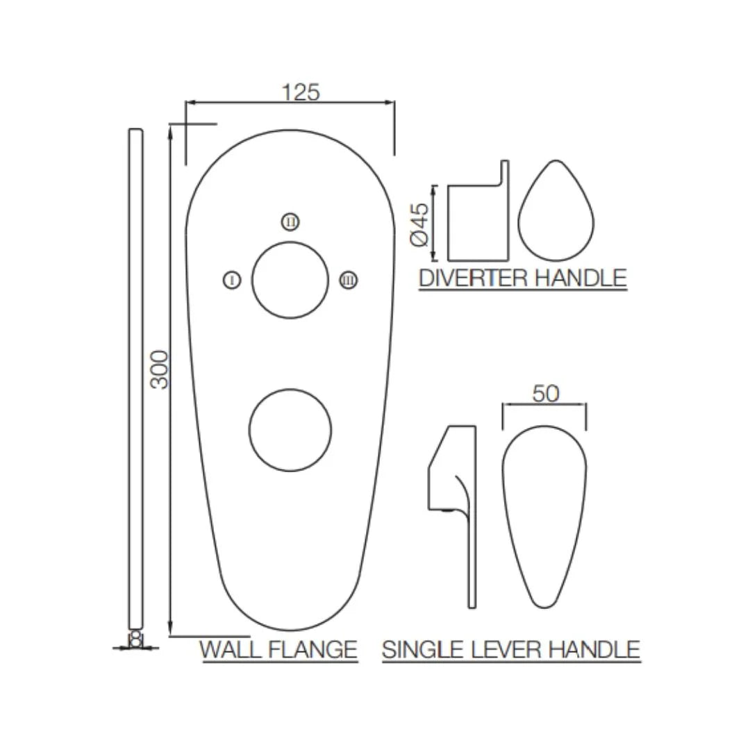 AQUAMAX EXPOSED PART KIT OF SINGLE LEVER SHOWER MIXER WITH 3-WAY DIVERTER AND SLEEVE (COMPATIBLE WITH ALD-783N) - JAQUAR FAUCETS - ( GOLD DUST - VIGNETTE PRIME - 0x15 mm - 0inchX0.5inch )