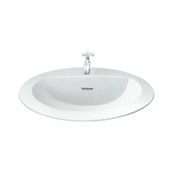 WASH BASIN VIENNE - HINDWARE - ( STAR WHITE - VIENNE - 510x450 mm - 20inchX18inch )