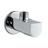 ANGLE COCK W/FLANGE - JAQUAR FAUCETS -  ( CHROME - LYRIC - 0x15 mm - 0inchX0.5inch )