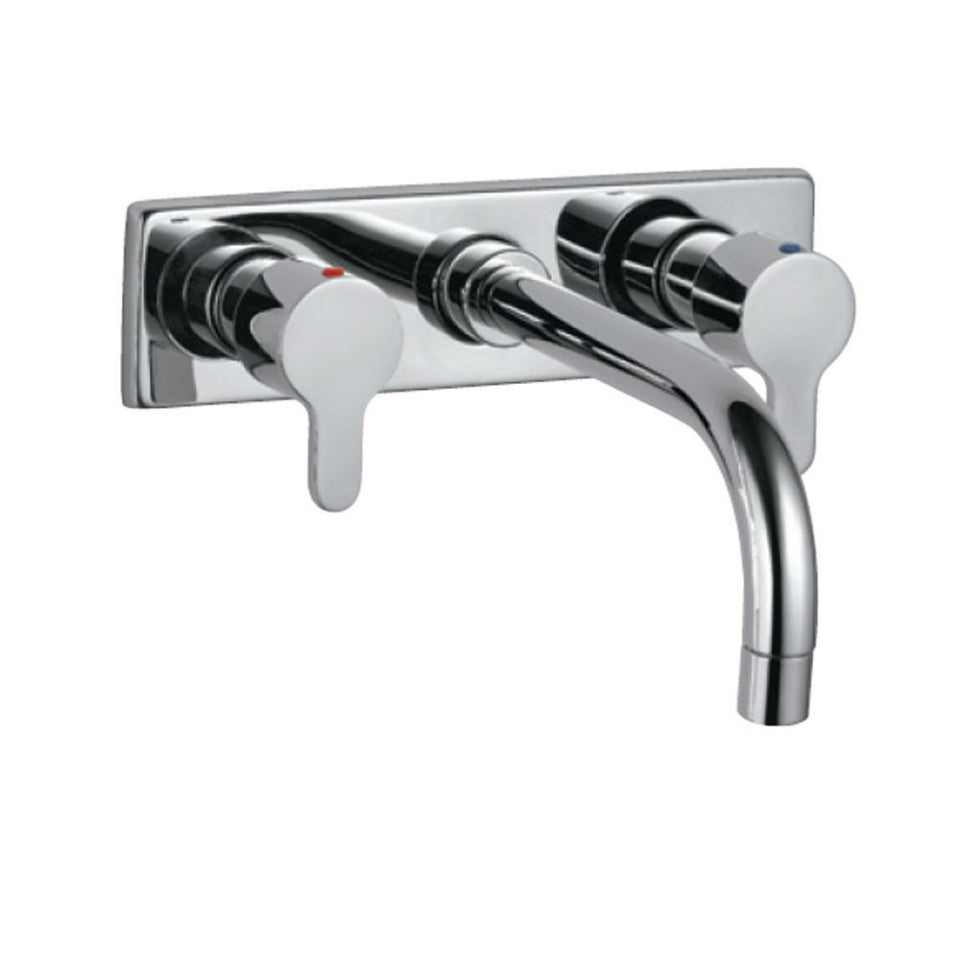 2 CONC STOP WITH  BASIN SPT - JAQUAR FAUCETS -  ( CHROME - FUSION - 0x15 mm - 0inchX0.5inch )