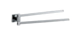 (PRUN)SWIVEL TOWEL HOLDER TWIN TYPE - JAQUAR FAUCETS - ( CHROME - ACC. KUBIX PRIME - 0x0 mm - 0inchX0inch )