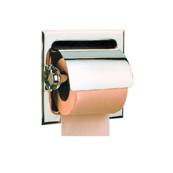 TOILET PAPER HOLDER RECESSED WITH FLAP - JAQUAR FAUCETS - ( CHROME - ACC.HOTELIER SERIES - 0x0 mm - 0inchX0inch )