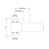 CONC.BODY FOR CONC.STOP COCK - JAQUAR FAUCETS -  ( CHROME - ALLIED - 0x15 mm - 0inchX0.5inch )