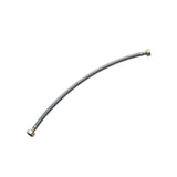 BRAIDED HOSES WITH 2 NUTS - JAQUAR FAUCETS - ( CHROME - ALLIED - 450x15 mm - 18inchX0.5inch )