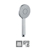 ROUND S.FLOW AIR EFFECT W/O TUBE & HOOK - JAQUAR FAUCETS - ( CHROME - HAND SHOWER - 15x105 mm - 0.5inchX4inch )