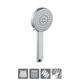 ROUND M.FLOW AIR EFFECT W/O TUBE & HOOK - JAQUAR FAUCETS - ( CHROME - HAND SHOWER - 15x105 mm - 0.5inchX4inch )