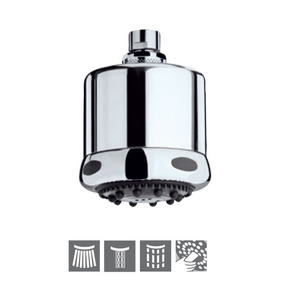 ROUND CYLINDRICAL M.FLOW 100MM - JAQUAR FAUCETS -  ( CHROME - OVERHEAD SHOWER - 0x15 mm - 0inchX0.5inch )