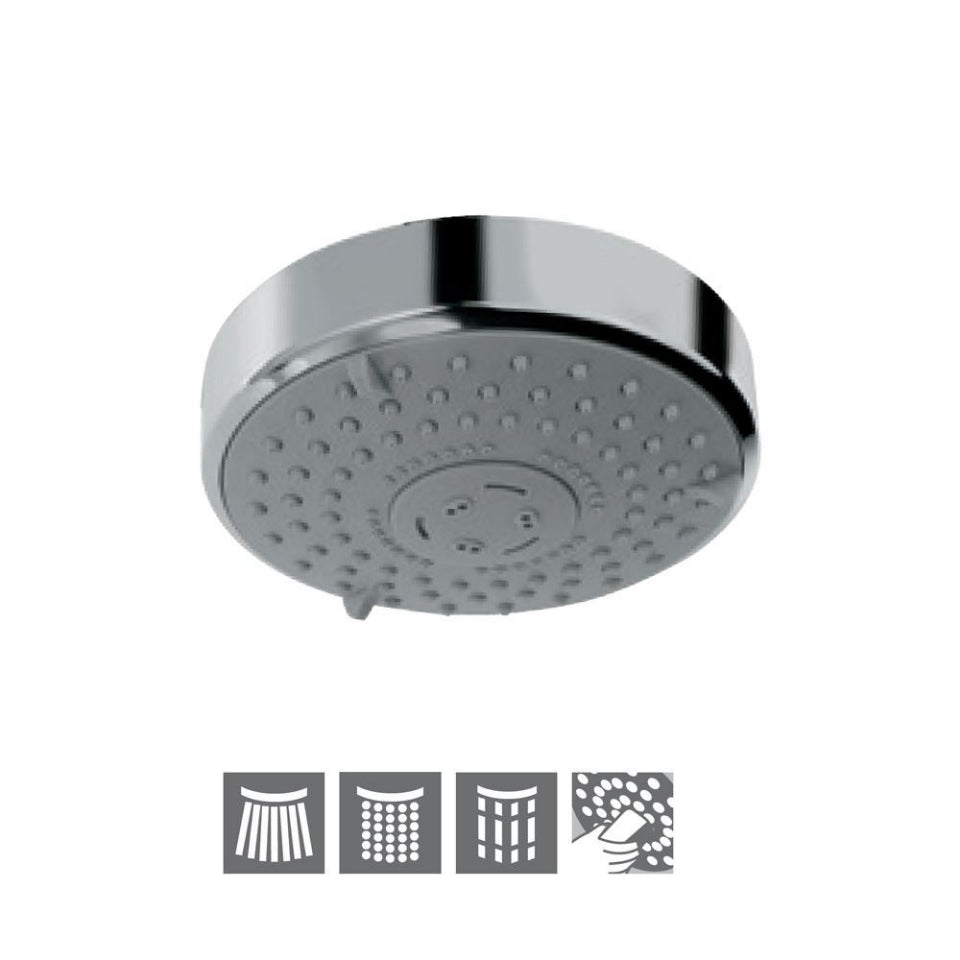 ROUND M.FLOW - JAQUAR FAUCETS -  ( CHROME - OVERHEAD SHOWER - 0x15 mm - 0inchX0.5inch )