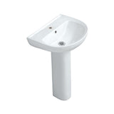 WASH BASIN WALL HUNG - JAQUAR SWARE - ( WHITE - FLORENTINE - 545x435 mm - 22inchX17inch )